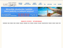 Tablet Screenshot of gaptravel.pl